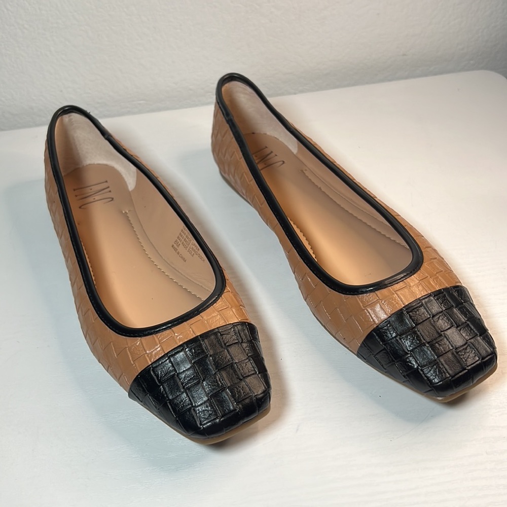 INC Womens Brown Jenaya Square Toe Slip On Flats 8 M - Picture 14 of 16